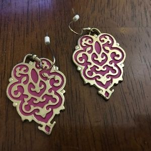 Pierced ornate dangle earrings